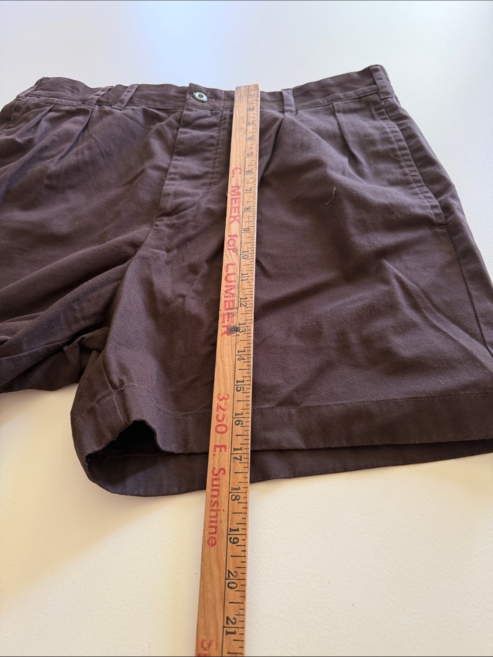 Todd Snyder Dark Brown Pleated Men's Shorts Sz 35. Box55 - Picture 5 of 7